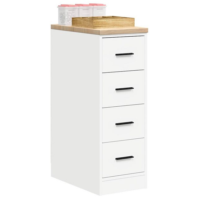 vidaXL Aktenschrank Garagen-Aufbewahrungsschrank Weiß 30x51x85 cm Massivhol günstig online kaufen