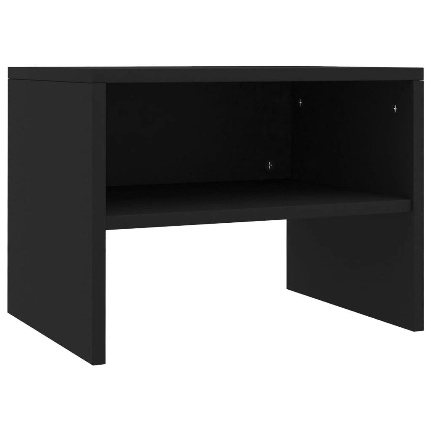 vidaXL Nachttisch Schwarz 40x30x30 cm Holzwerkstoff günstig online kaufen