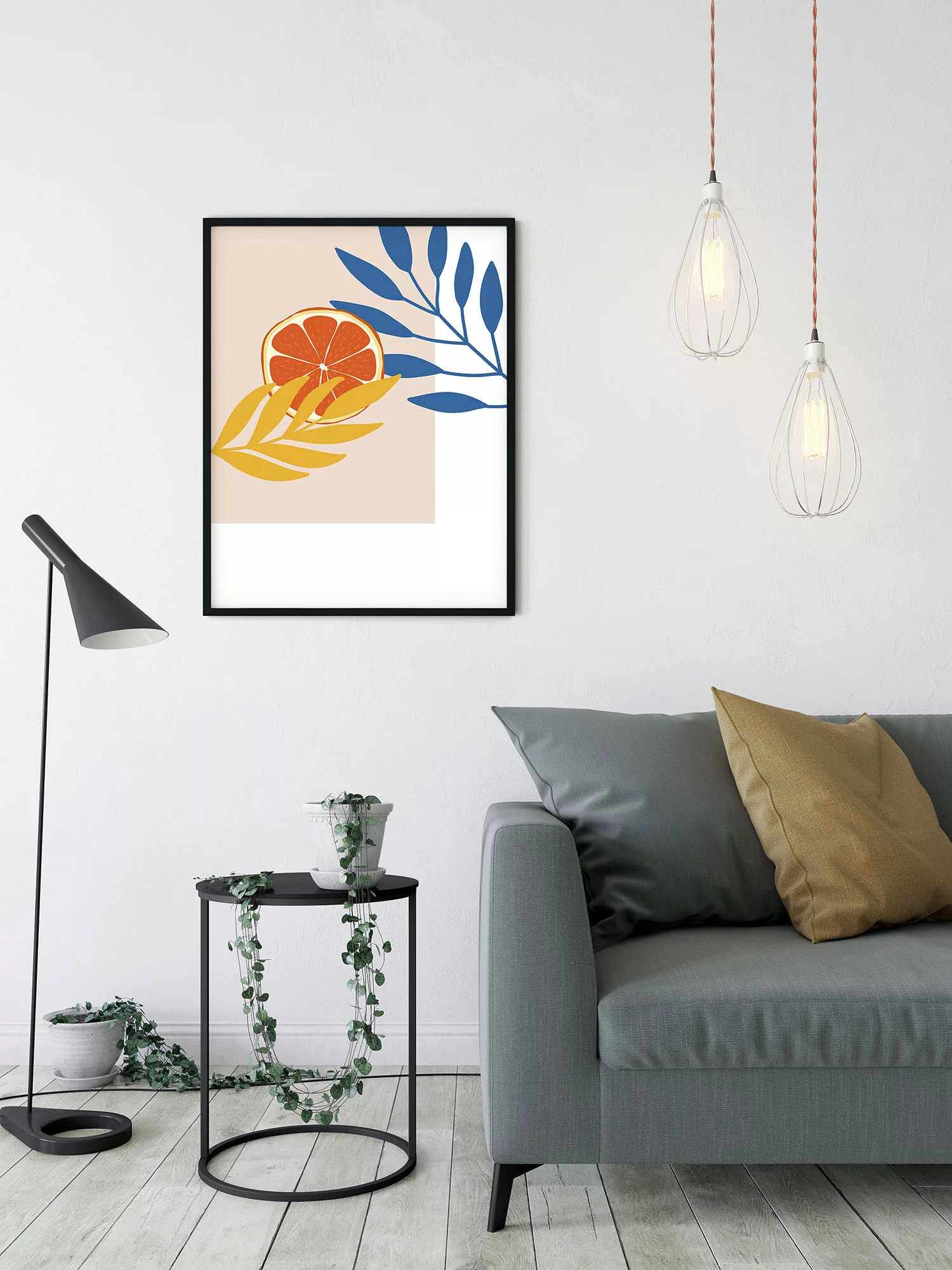 Komar Wandbild "Illustration Drooping Leaves", (1 St.), Deutsches Premium-P günstig online kaufen