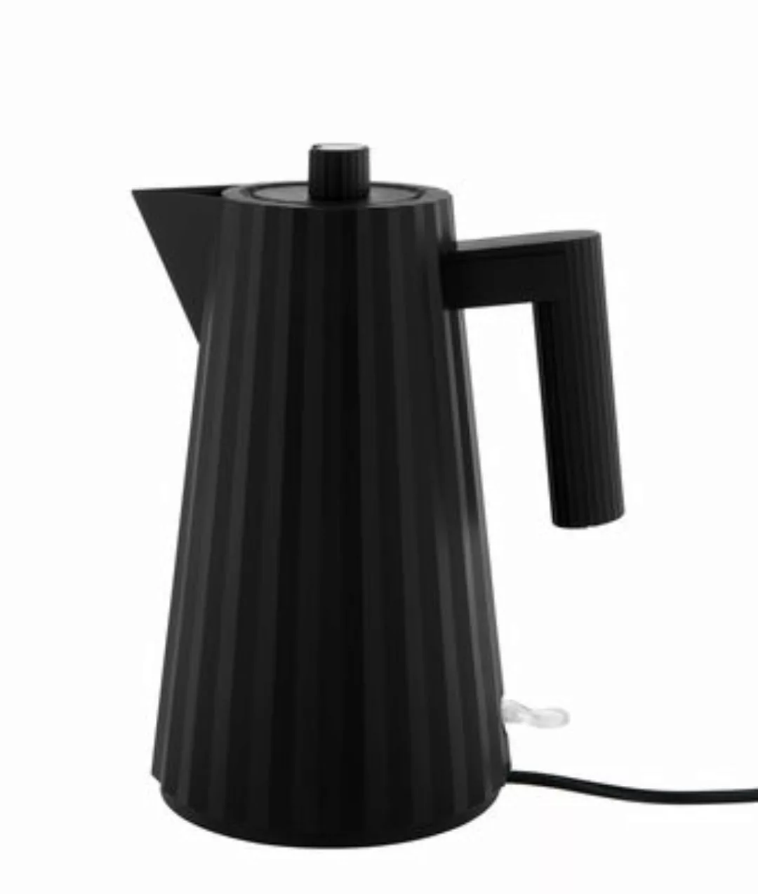 Alessi - Plissé Elektrischer Wasserkocher 170cl - schwarz/LxBxH 21x16x29cm/ günstig online kaufen