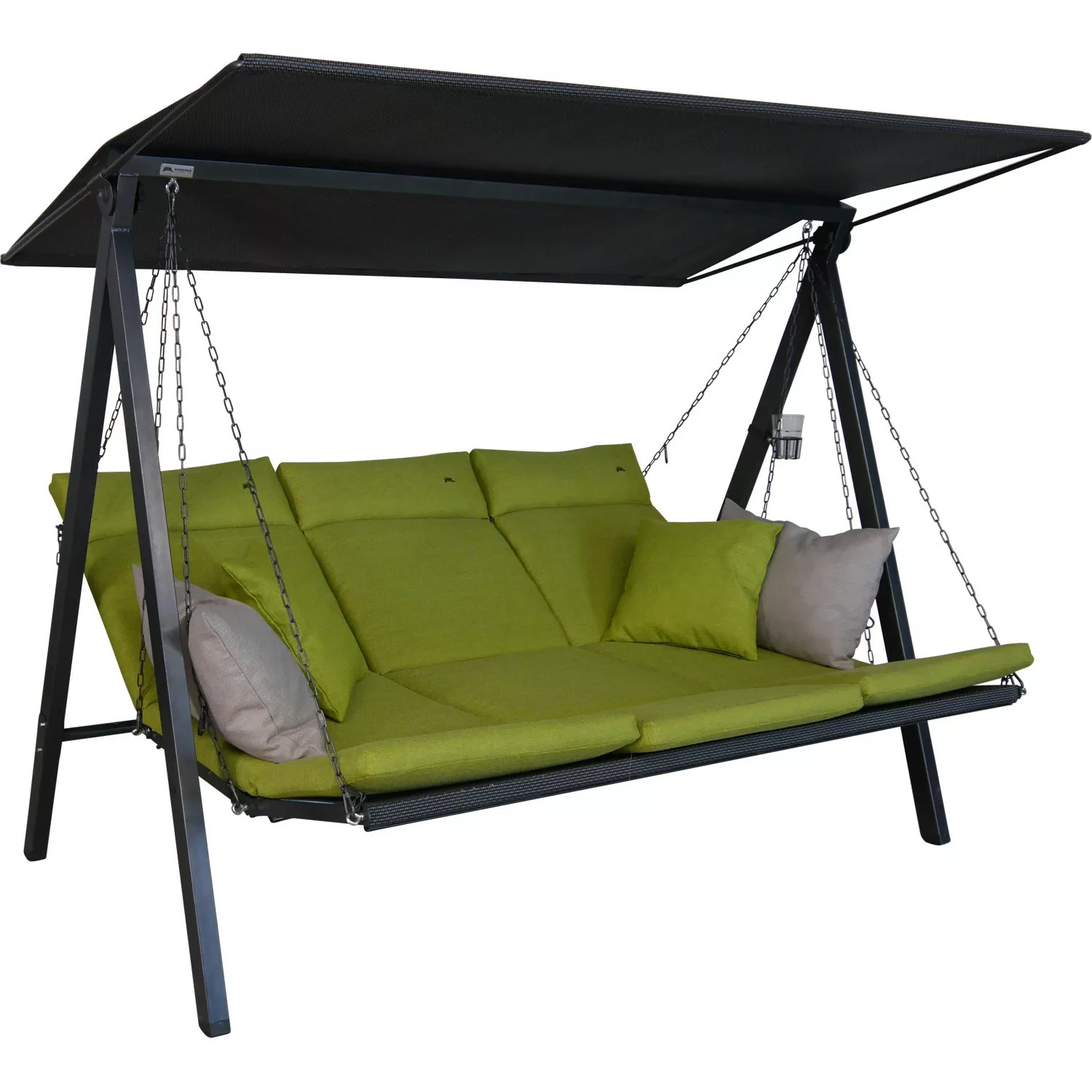 Angerer Hollywoodschaukel 3-Sitzer Lounge Smart Lime günstig online kaufen