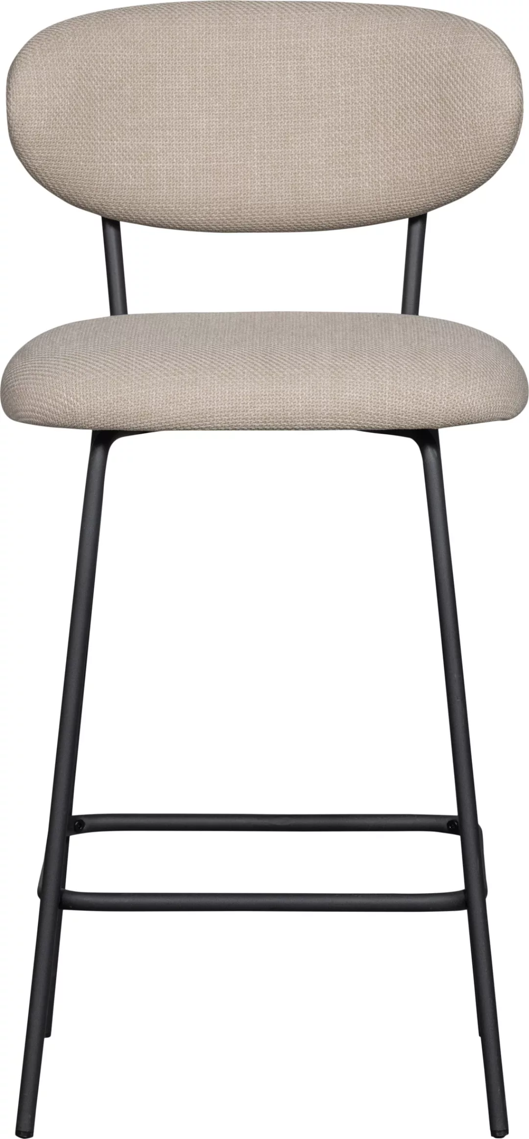 WOOOD Barhocker "Kjeld", (2 St.), gepolstert mit gewebtem Stoff, Höhe 93 cm günstig online kaufen