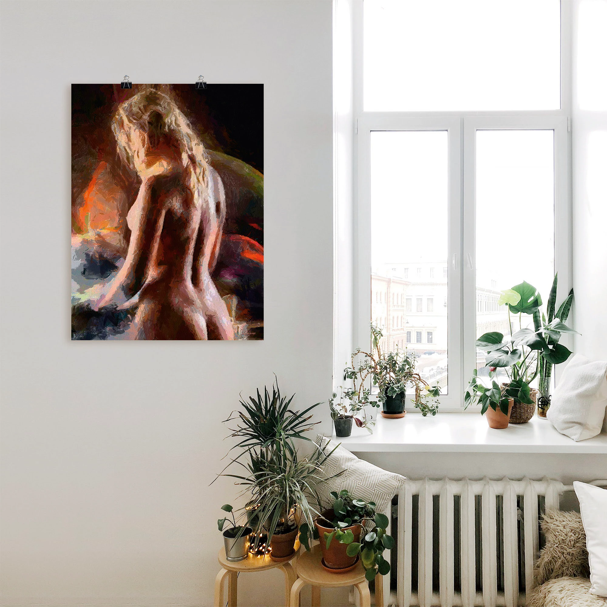 Artland Poster "Nackt von hinten", Erotische Bilder, (1 St.), als Alubild, günstig online kaufen