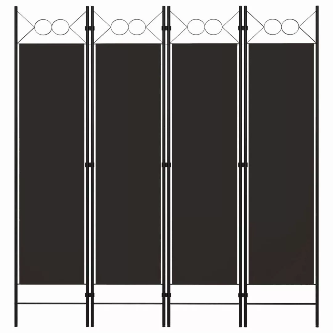 vidaXL Raumteiler 4-tlg. Raumteiler Braun 160 günstig online kaufen