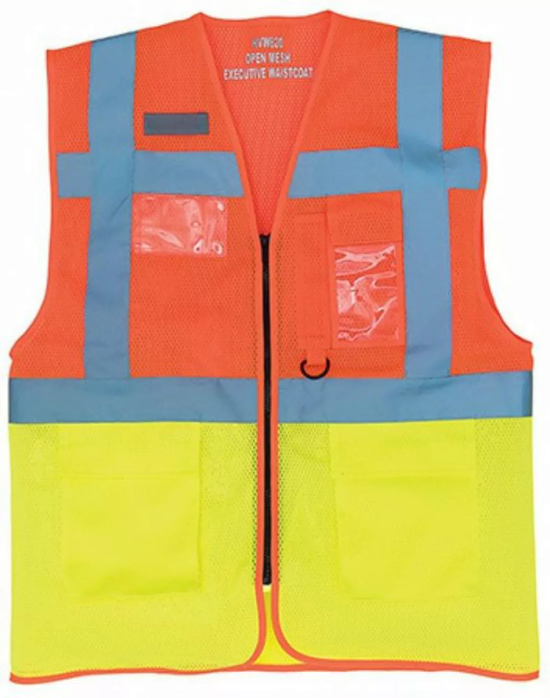 YOKO Warnweste Herren Hi Vis Top Cool Open Mesh Executive Waistcoat günstig online kaufen