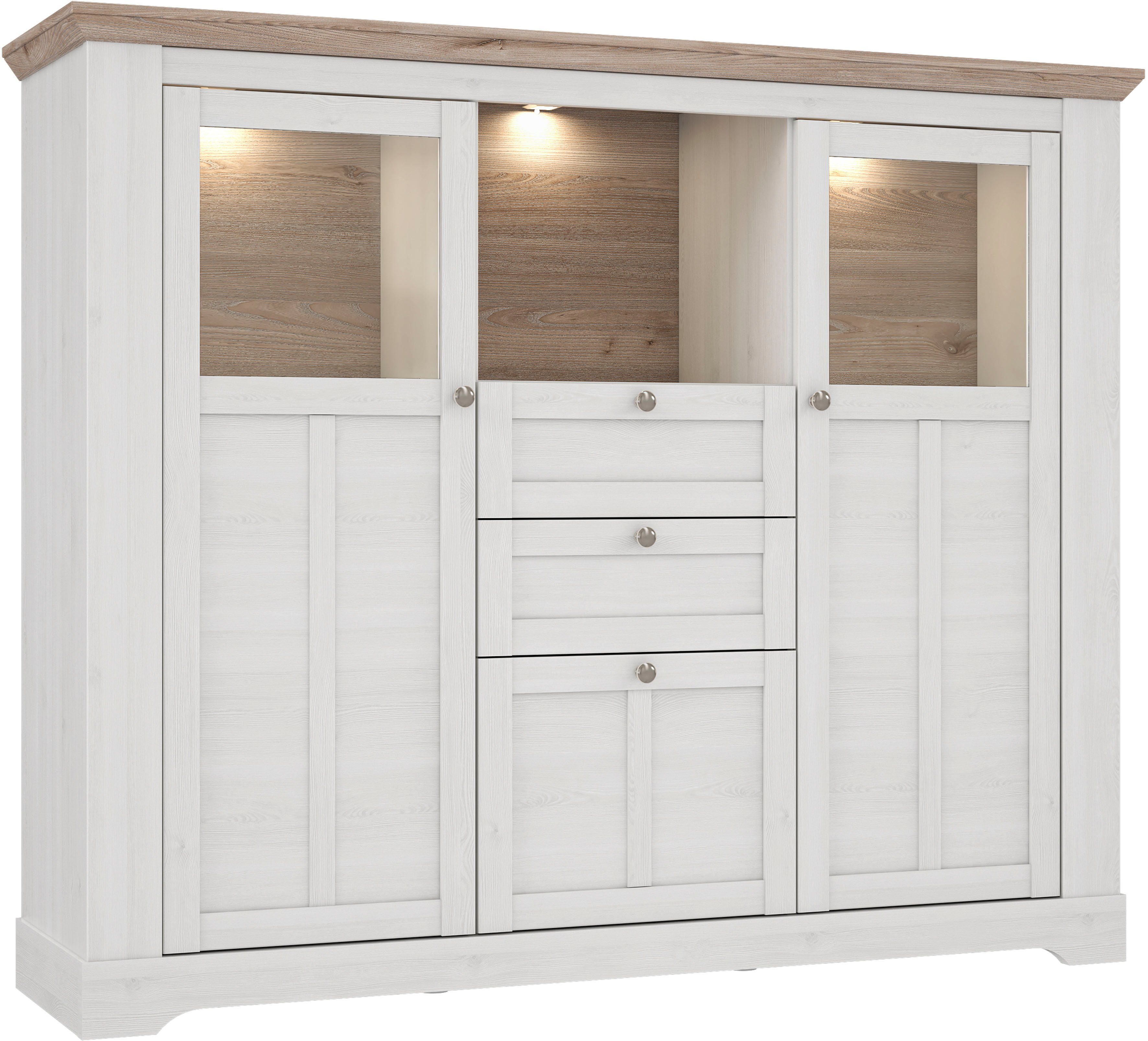 FORTE Highboard "Iloppa", Höhe ca. 136 cm günstig online kaufen