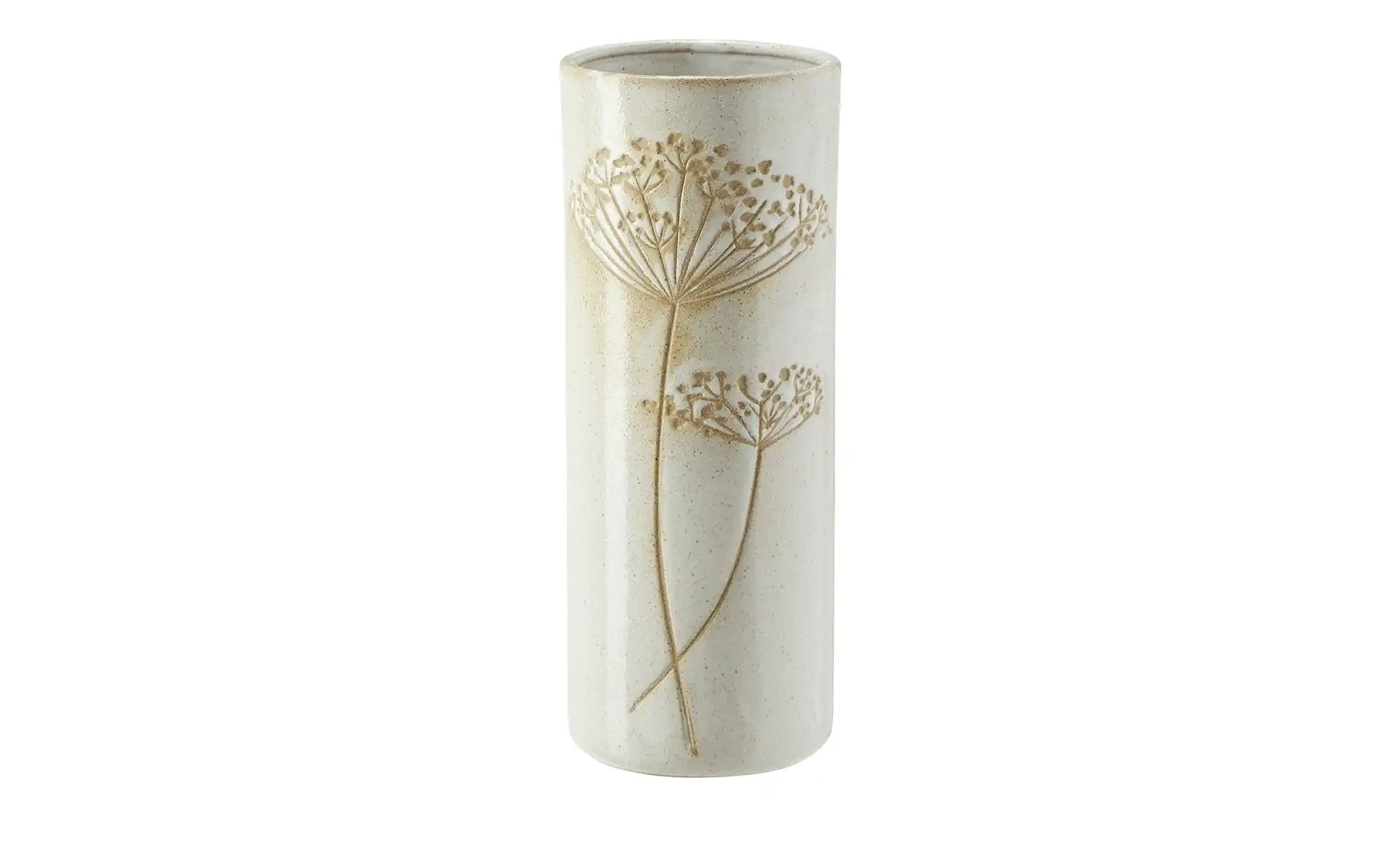 Vase ¦ beige ¦ Steinzeug ¦ Maße (cm): H: 28,5  Ø: 11 Accessoires > Vasen - günstig online kaufen