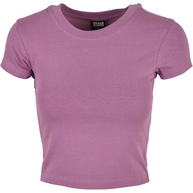 URBAN CLASSICS T-Shirt Urban Classics Damen Ladies Stretch Jersey Cropped günstig online kaufen