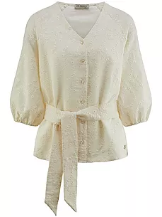 Bluse V-Ausschnitt Uta Raasch beige günstig online kaufen