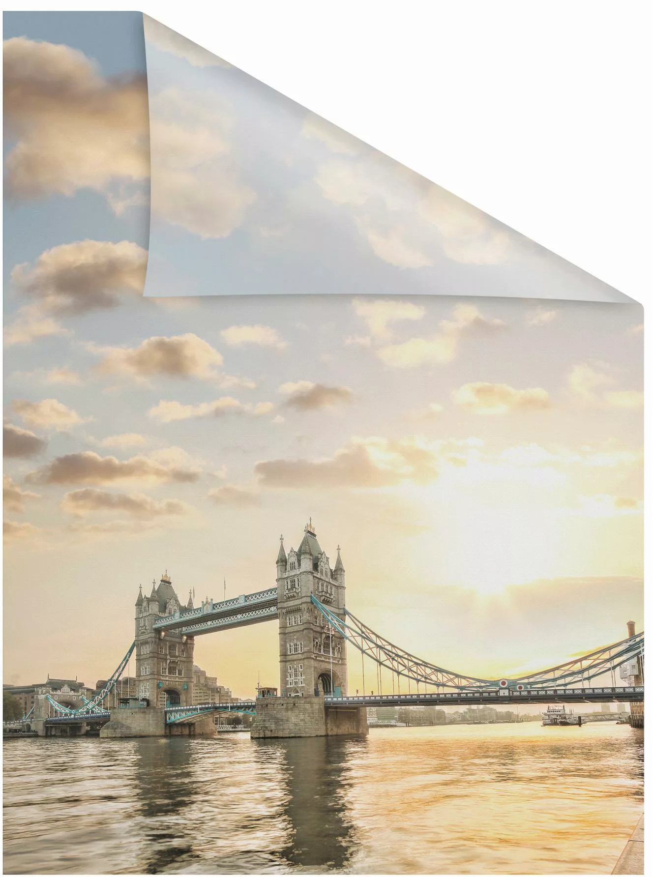 LICHTBLICK ORIGINAL Fensterfolie »Tower Bridge«, 1 St., blickdicht, struktu günstig online kaufen