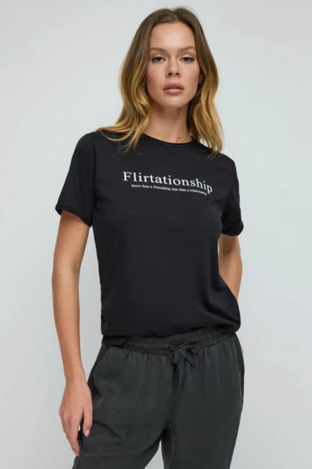 No Matter What T-Shirt mit Frontschrift günstig online kaufen