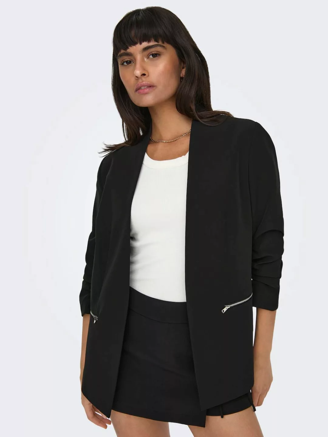 ONLY Kurzblazer "ONLBERRY 3/4 ZIP BLAZER CC TLR", geraffte 3/4 Ärmel günstig online kaufen