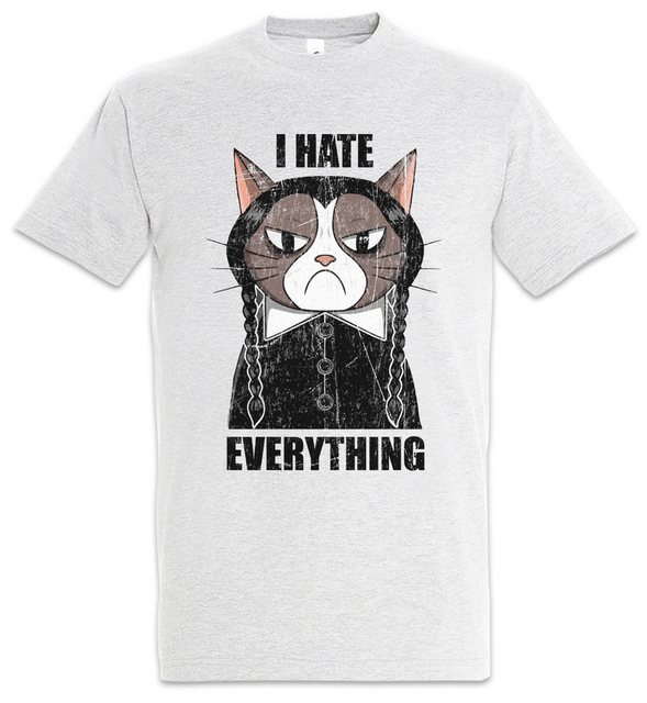 Urban Backwoods Print-Shirt I Hate Everything Cat Herren T-Shirt Cat Cats K günstig online kaufen