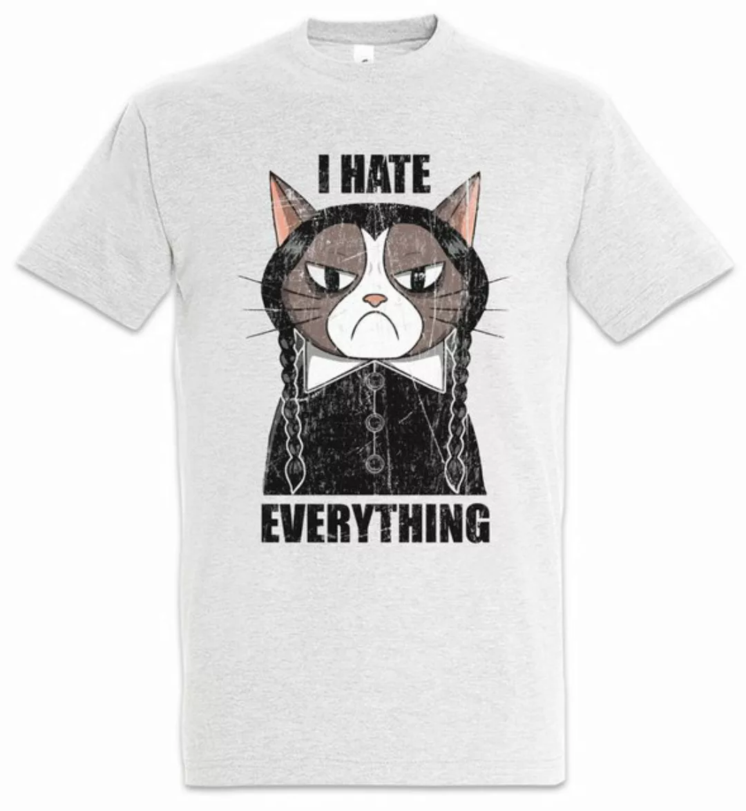 Urban Backwoods Print-Shirt I Hate Everything Cat Herren T-Shirt Cat Cats K günstig online kaufen