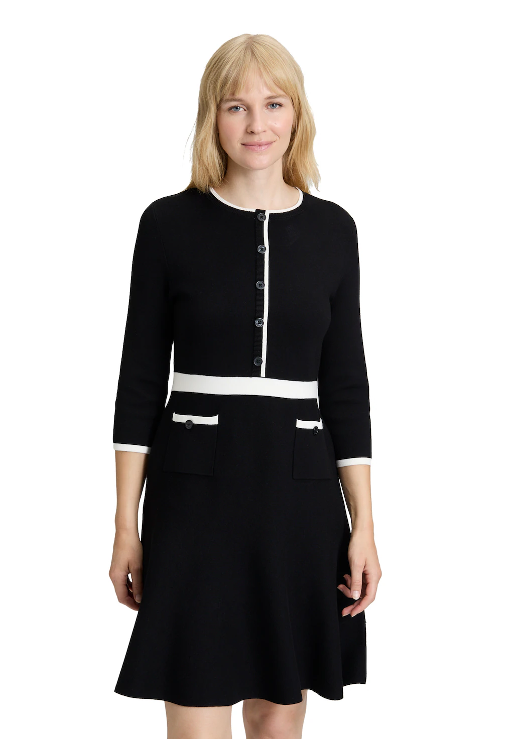 Vera Mont Strickkleid "Vera Mont Damen Strickkleid mit Rundhalsausschnitt" günstig online kaufen