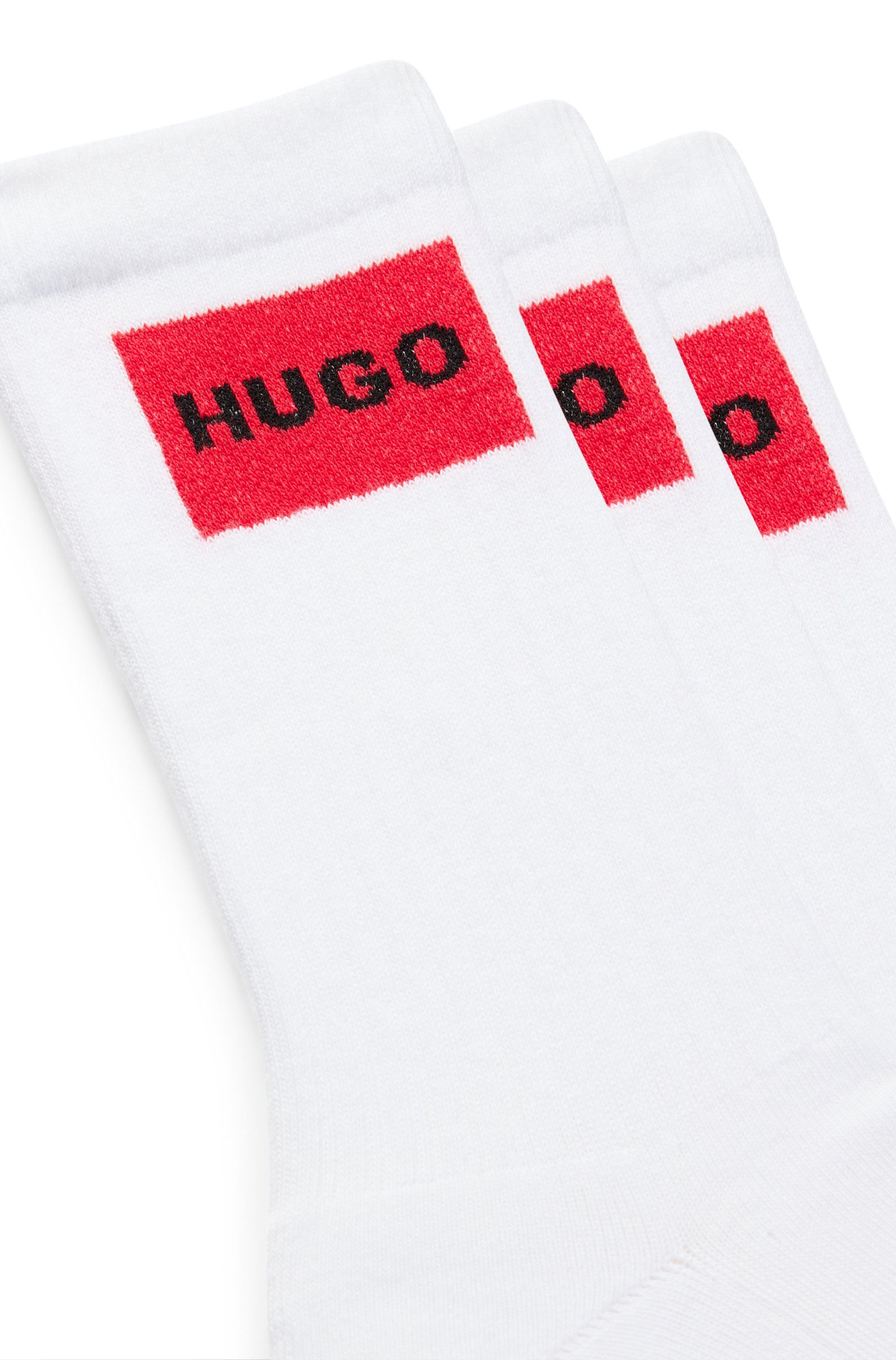 HUGO Freizeitsocken 3P QS RIB LABEL günstig online kaufen
