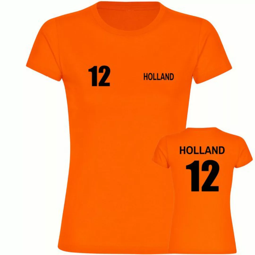 multifanshop T-Shirt Damen Holland - Trikot 12 - Frauen günstig online kaufen