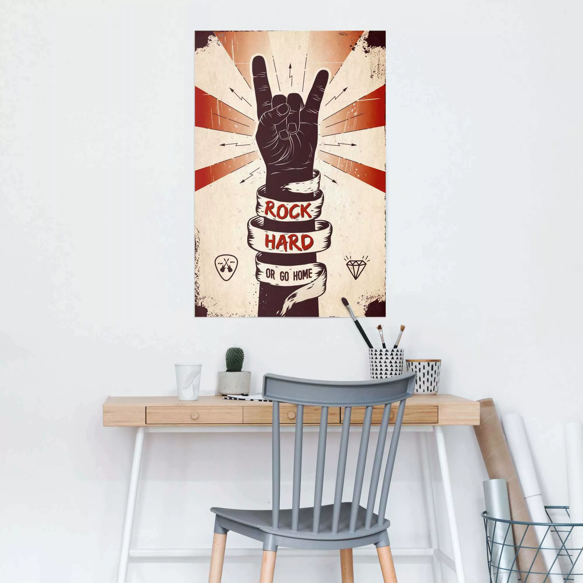 Reinders! Poster »Rock Hard«, (1 St.) günstig online kaufen