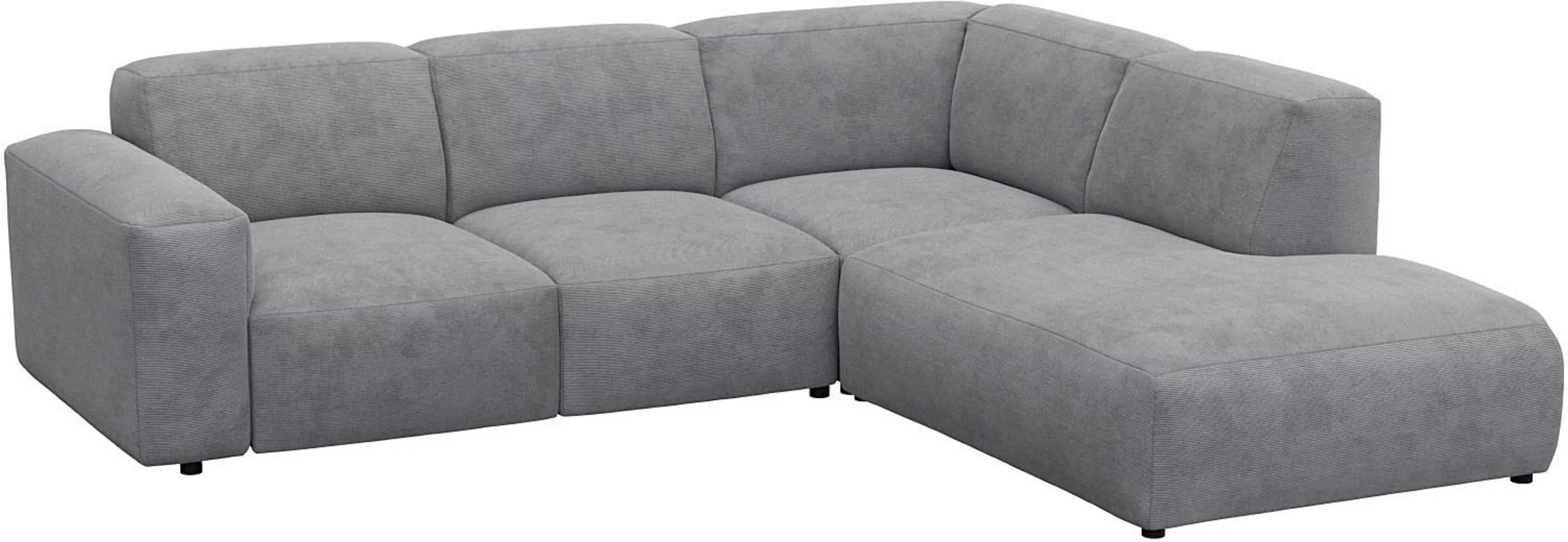 FLEXLUX Ecksofa »Lucera, super Sitzkomfort durch Kaltschaum im Sitz, L-Form günstig online kaufen