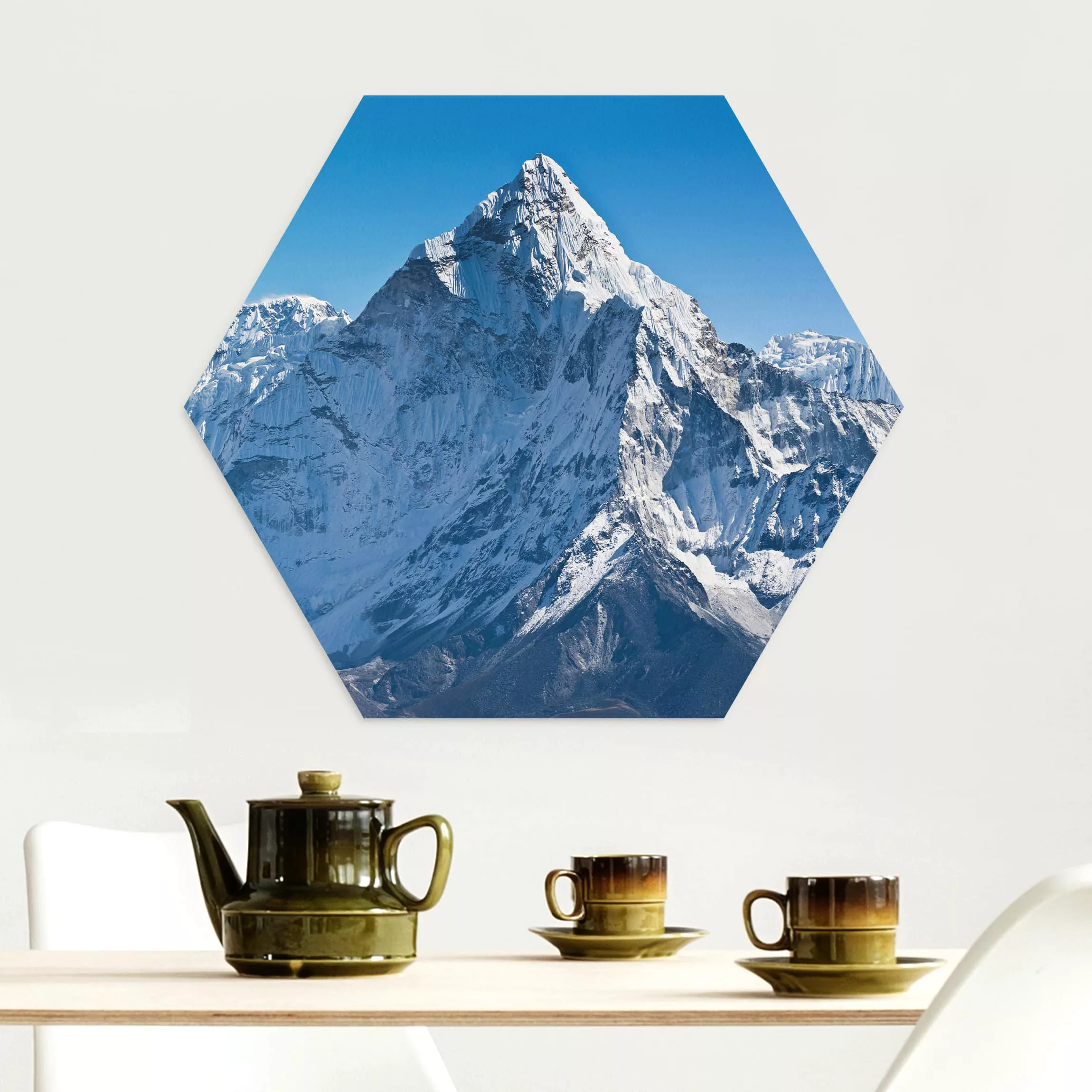 Hexagon-Alu-Dibond Bild Natur & Landschaft Der Himalaya günstig online kaufen