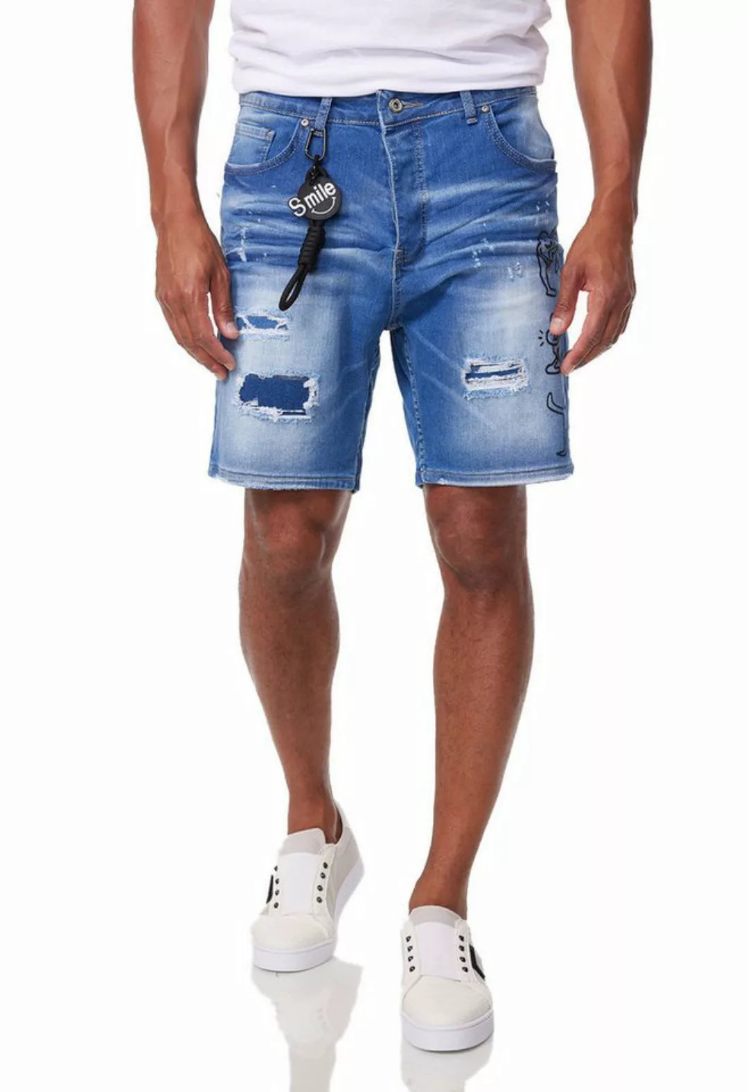 Denim House Jeansshorts Herren Designer Jeansshorts Kurzehose Bermuda mit S günstig online kaufen