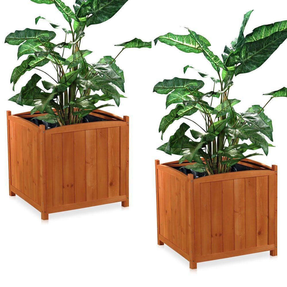 Mucola Pflanzkübel 2er Set Blumentopf eckig günstig online kaufen