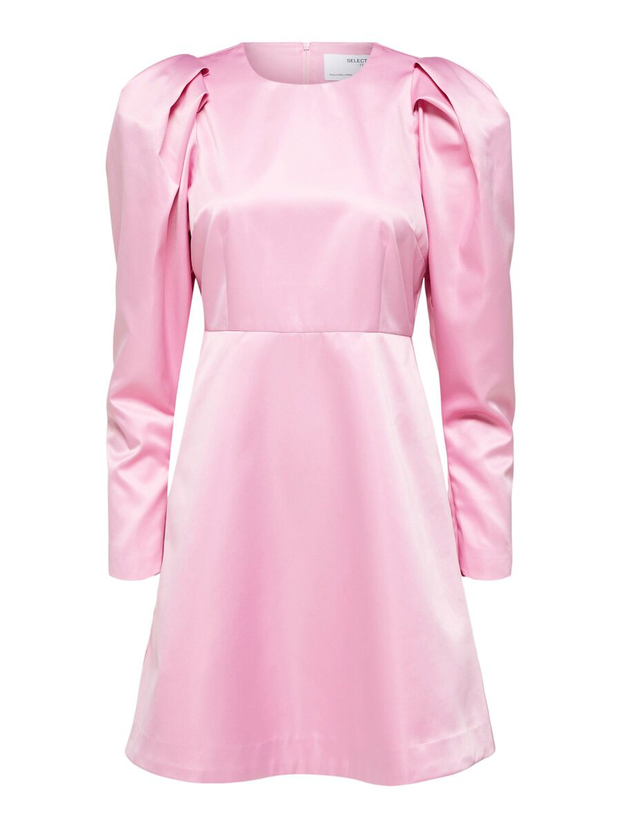 SELECTED Puffärmel Kurz Kleid Damen Pink günstig online kaufen