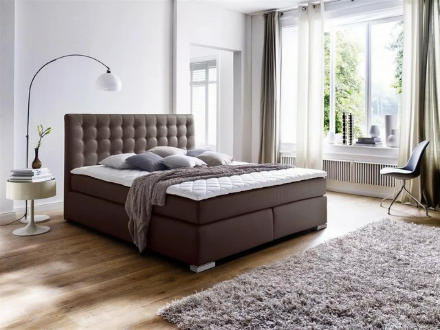 möbelando Boxspringbett Lenno, 162 x 117 x 211 cm (B/H/T) günstig online kaufen