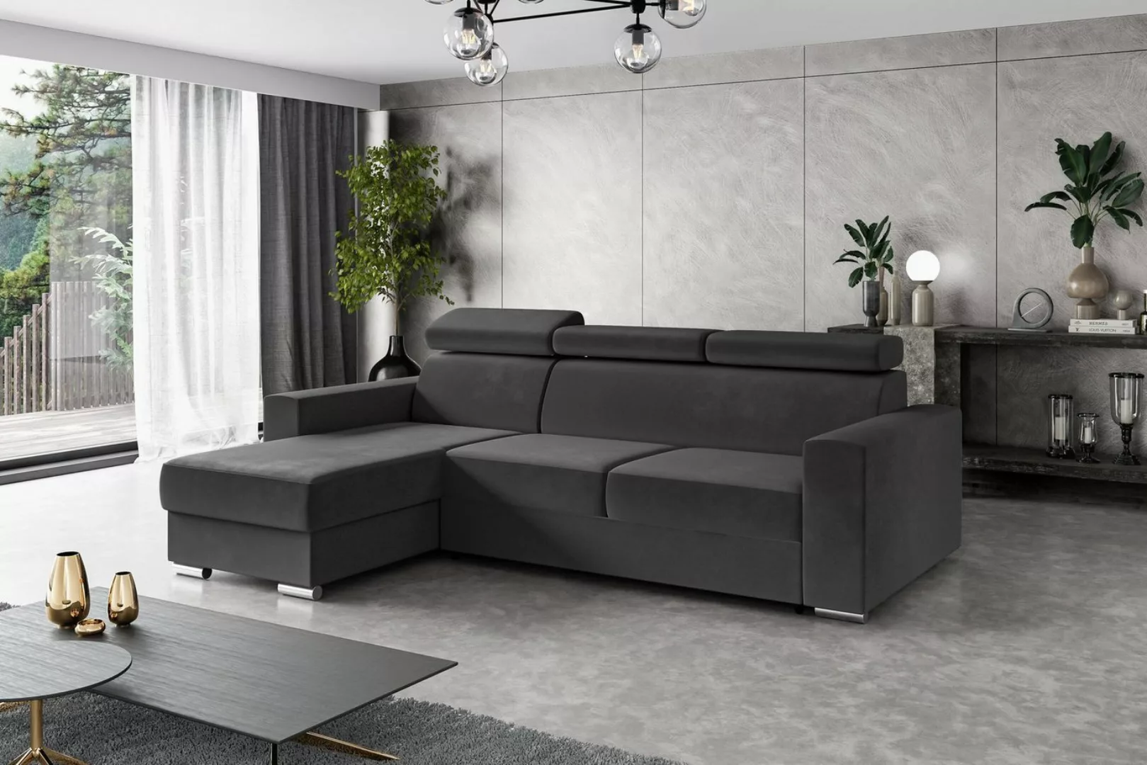 ALTDECOR Ecksofa FIX, Couch mit Schlaffunktion, Wohnzimmer - Wohnlandschaft günstig online kaufen