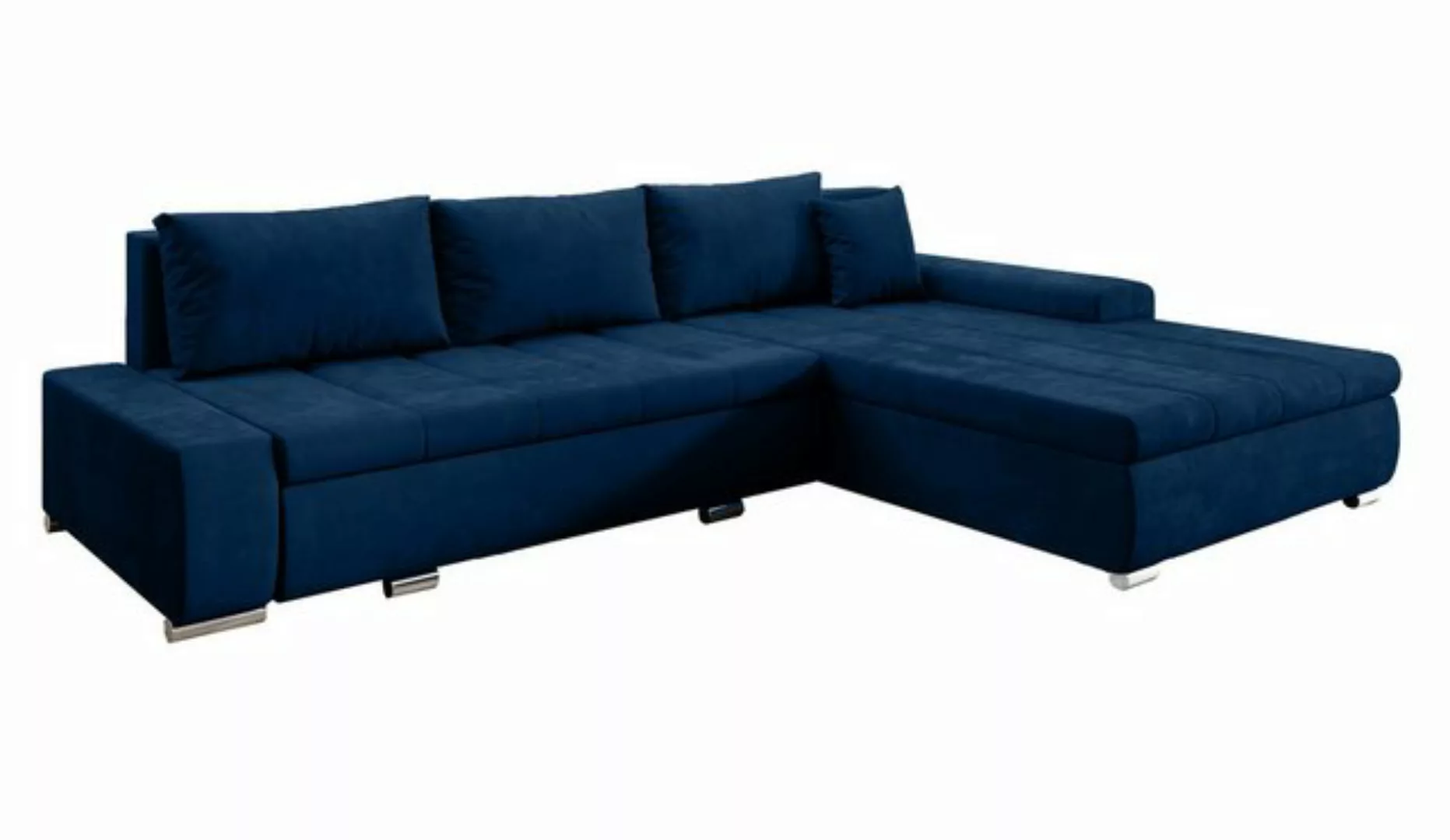 Furnix Ecksofa TOMMASO Sofa mit Schlaffunktion Bettkasten Kissen L-Couch, 2 günstig online kaufen