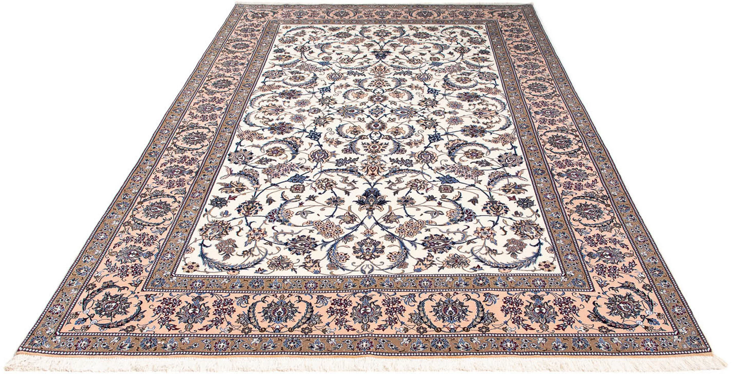 morgenland Orientteppich »Perser - Nain - Premium - 266 x 170 cm - beige«, günstig online kaufen