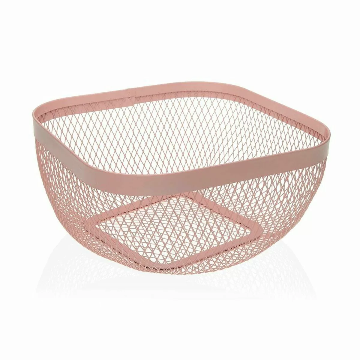 Obstschale Versa Rosa Metall Stahl (26,5 X 12,5 X 26,5 Cm) günstig online kaufen