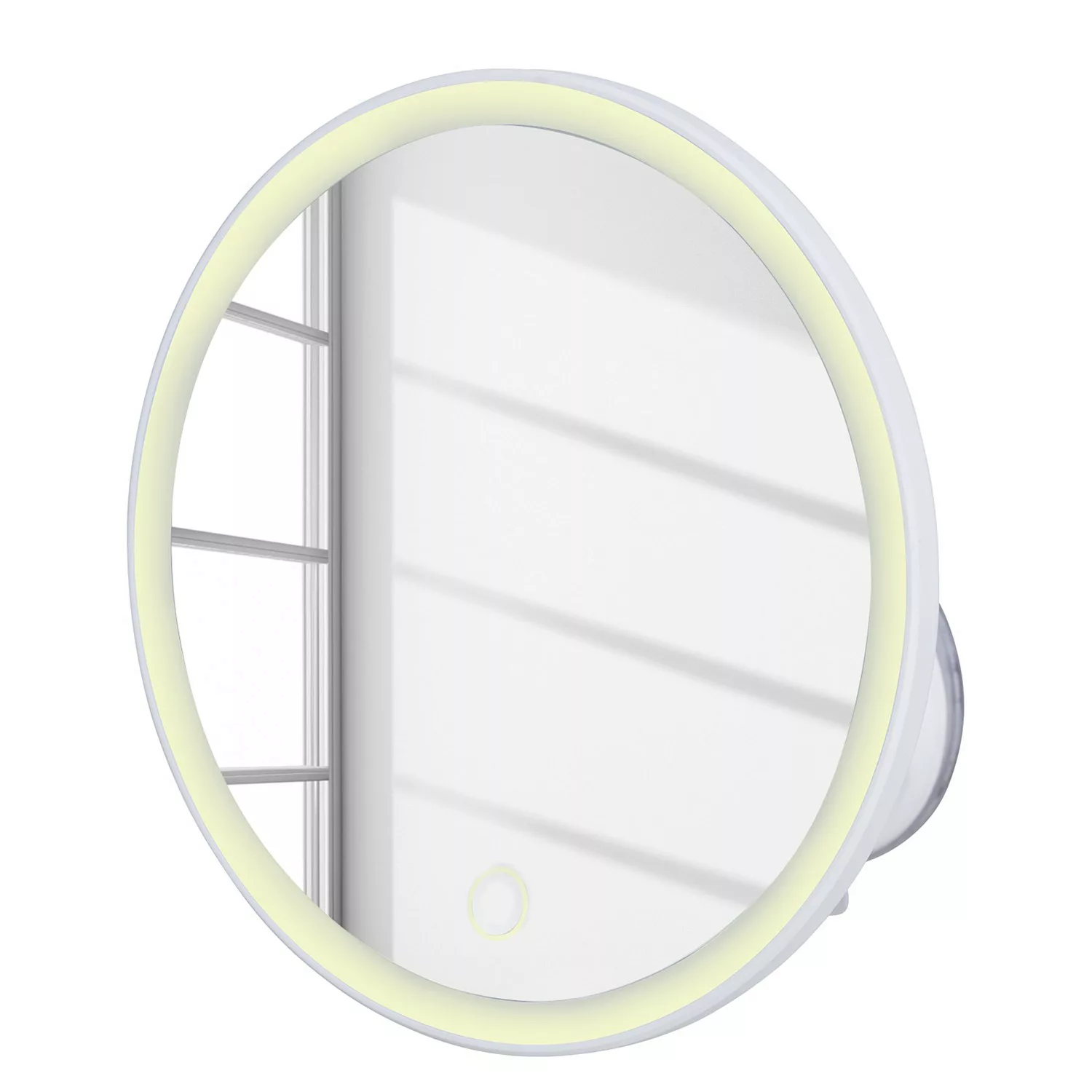 WENKO LED-Wandspiegel Isola, mit Saugnapf, 5-fach Vergrößerung weiß günstig online kaufen