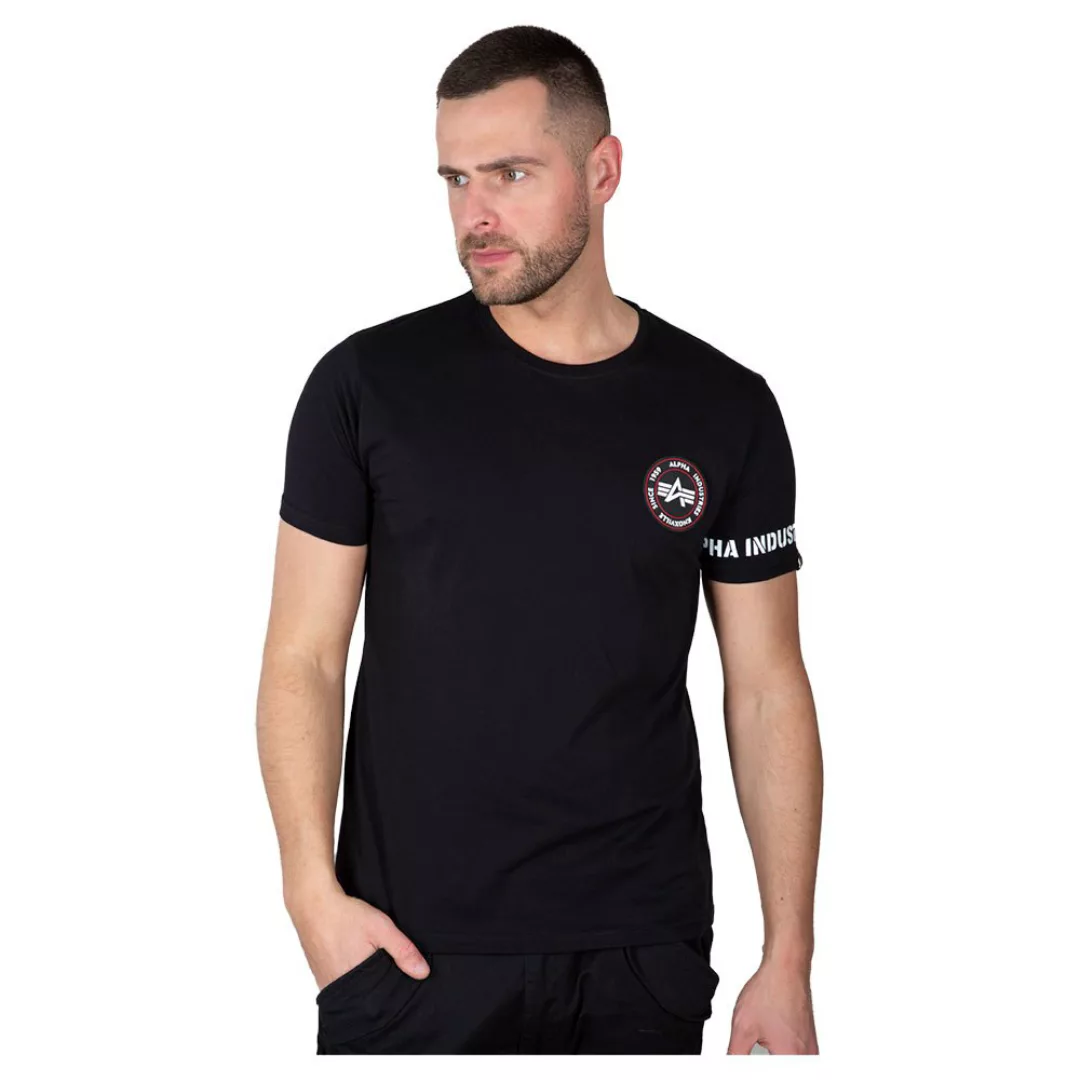Alpha Industries Rbf Back Stripe Kurzärmeliges T-shirt XS Black günstig online kaufen