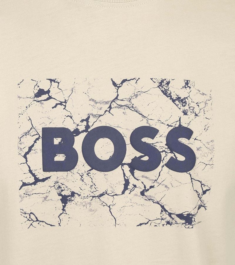 BOSS T-shirt Logo Beige  - Größe M günstig online kaufen