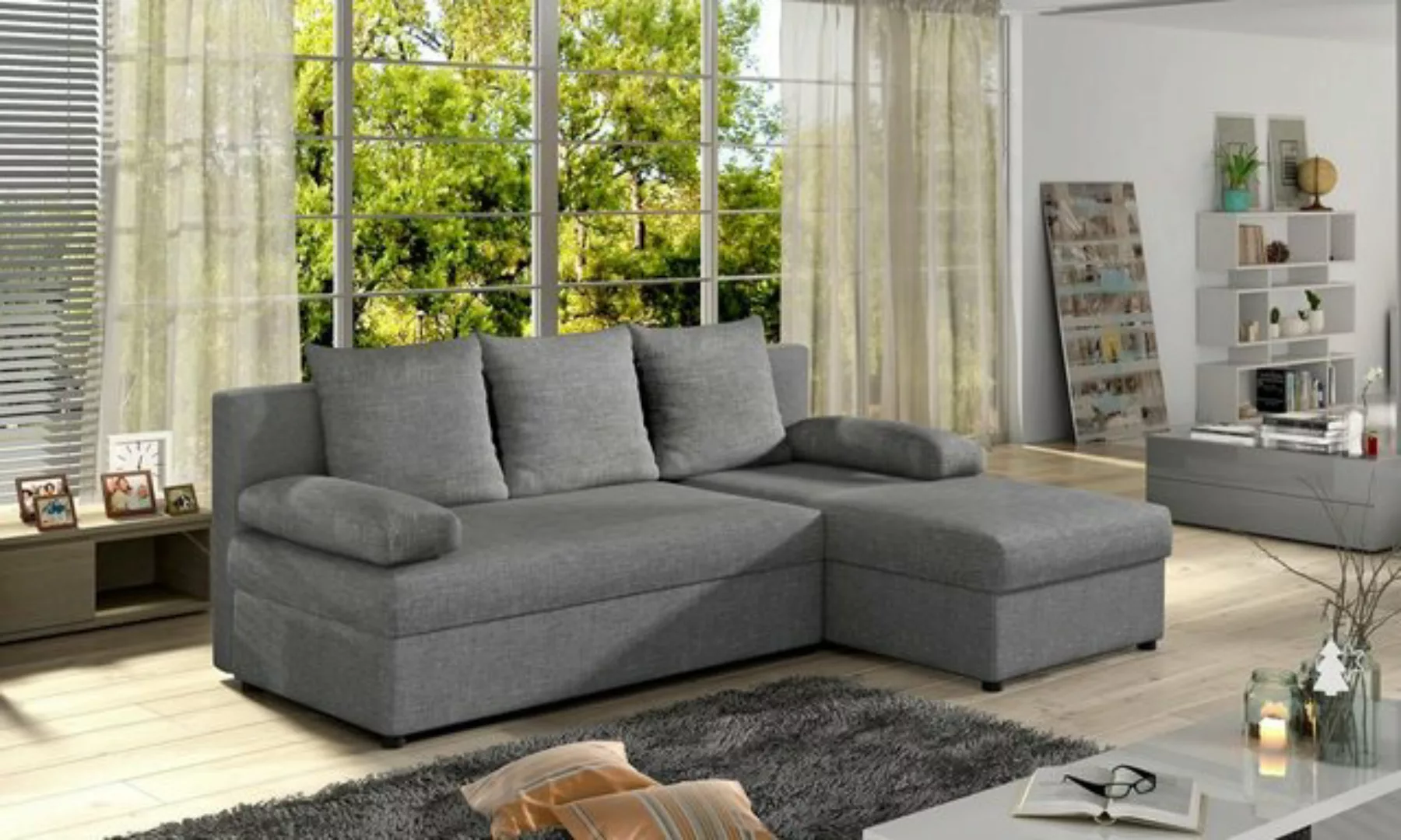 Luxusbetten24 Schlafsofa Designer Sofa Cali, mit Stauraum und Schlaffunktio günstig online kaufen