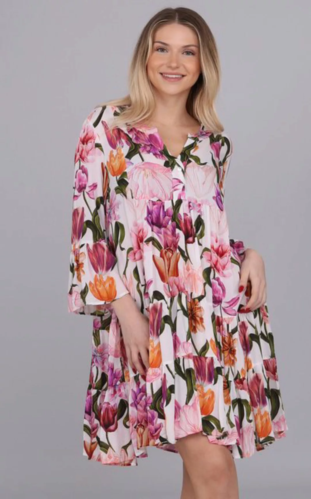 YC Fashion & Style Tunikakleid "Floraler Ibiza-Chic" – Tunika mit exotische günstig online kaufen