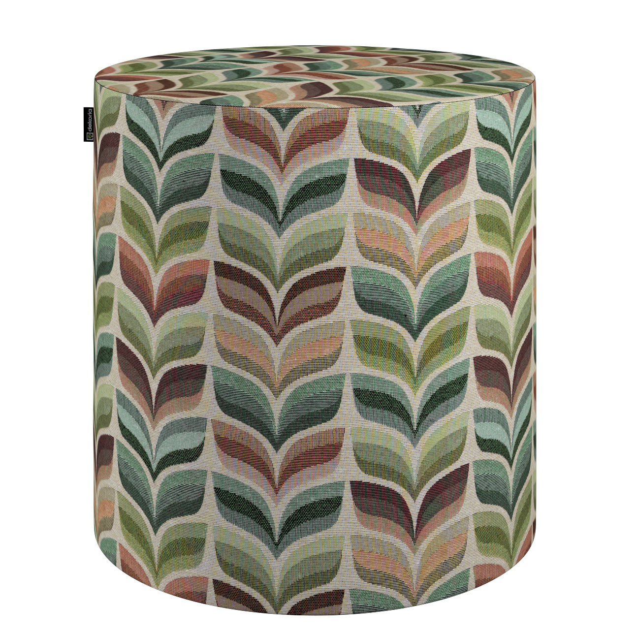 Pouf Barrel, grün- beige, ø40 cm x 40 cm, Intenso Premium (144-17) günstig online kaufen