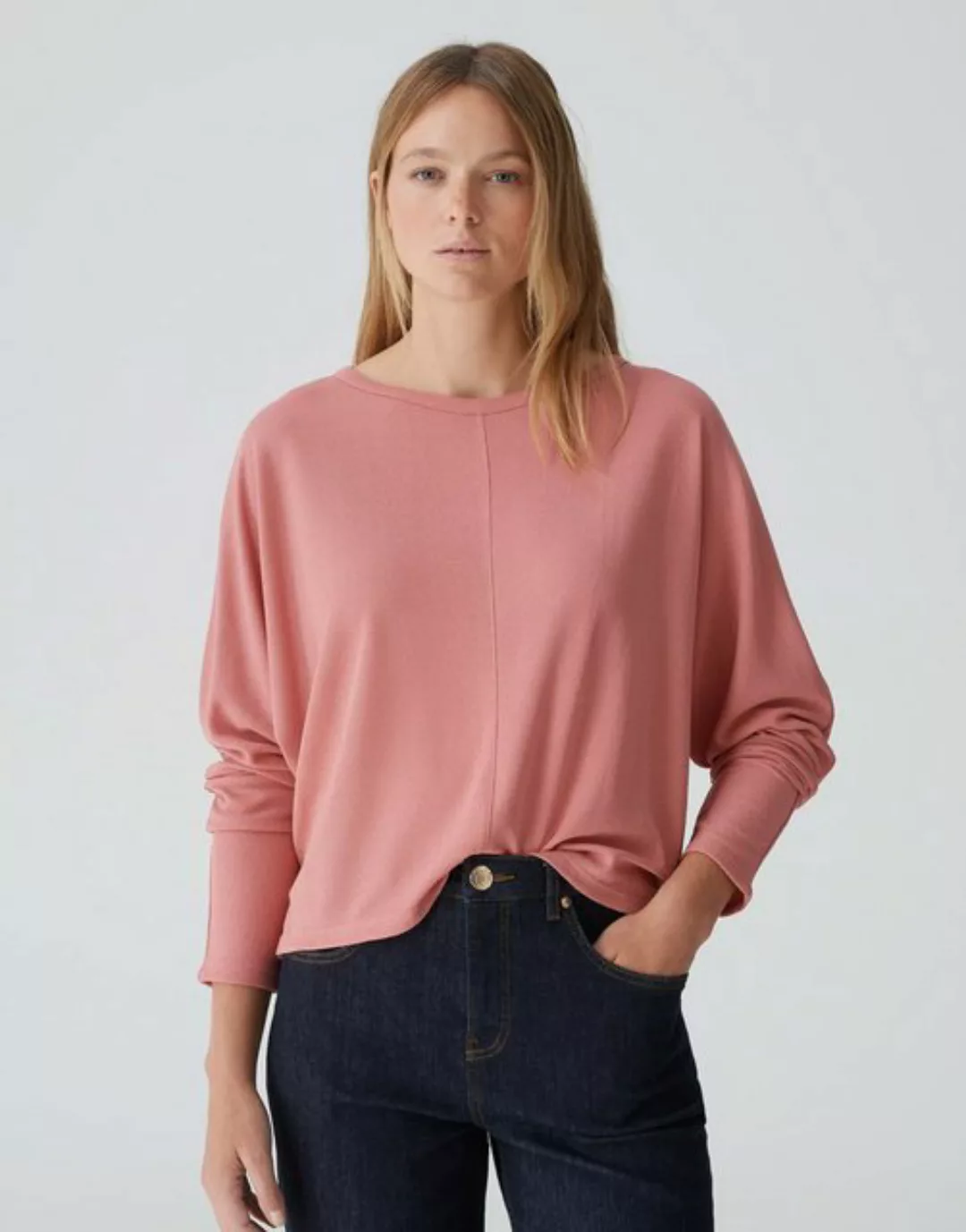 OPUS Langarmshirt Shirt SIMPLA Batwing Fit aus Viskose Mix günstig online kaufen