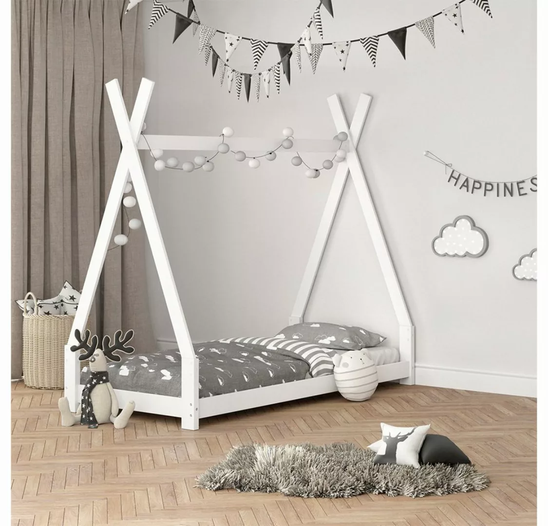 VitaliSpa Kinderbett TIPI Weiß 90 x 200 cm weiß günstig online kaufen