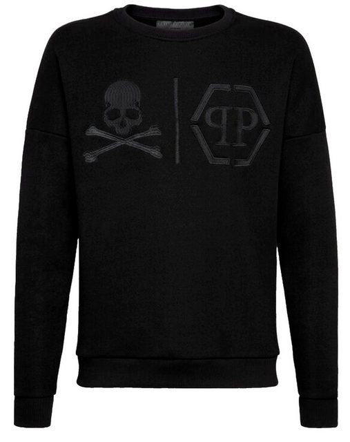 PHILIPP PLEIN Sweatshirt Sweatshirt Sweater Skull Statement Logo Pullover P günstig online kaufen