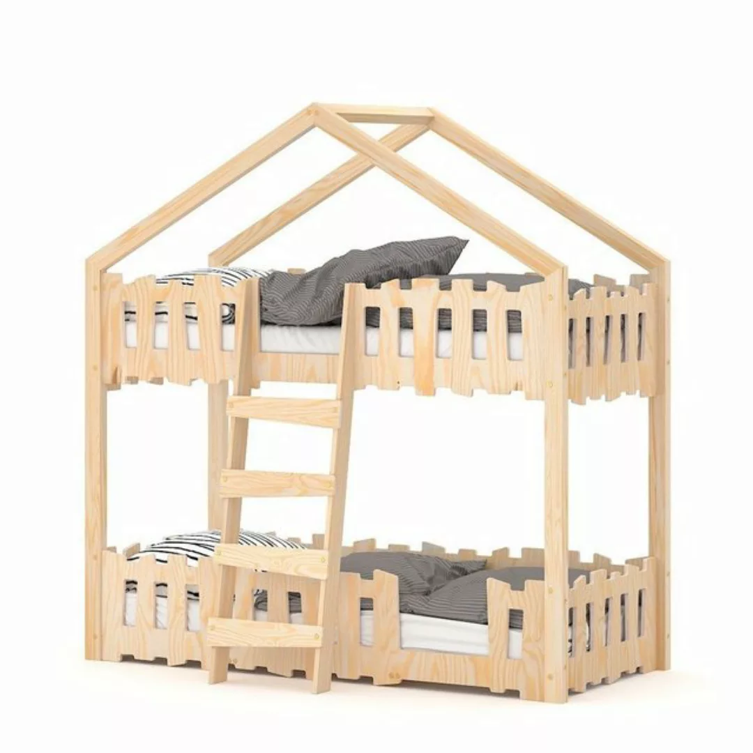 Siblo Etagenbett Etagenbett Antonio in Hausform für Kinder (Etagenbett Haus günstig online kaufen