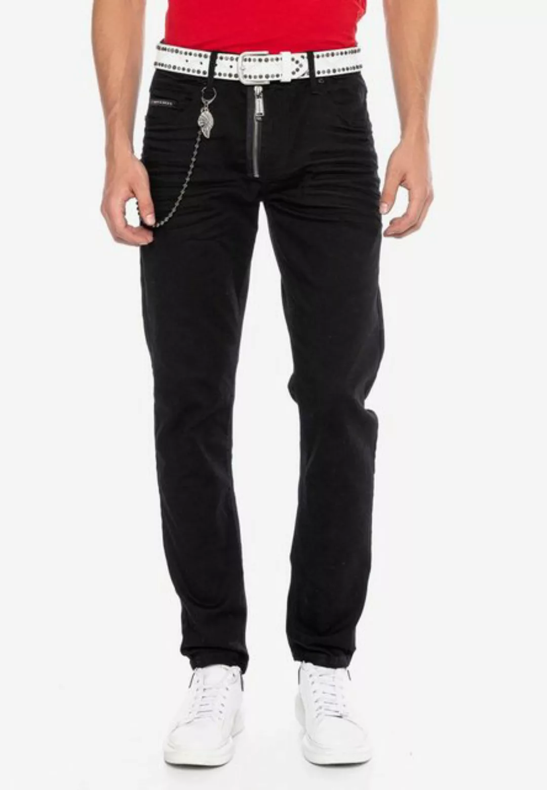 Cipo & Baxx Straight-Jeans CD675 in stylischem Look günstig online kaufen