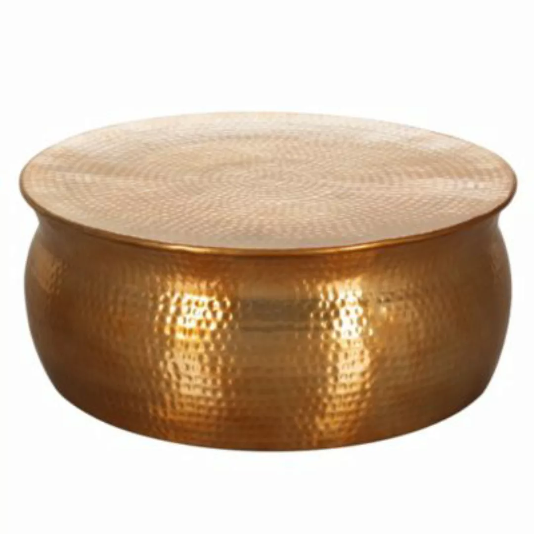 FineBuy Couchtisch 75 x 75 x 31 cm (LxBxH) gold günstig online kaufen