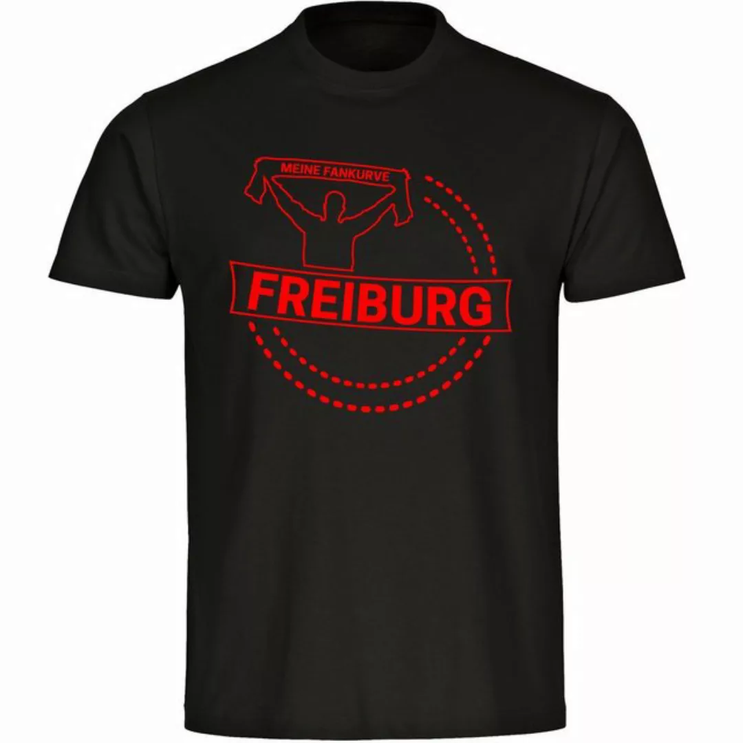 multifanshop T-Shirt Herren Freiburg - Meine Fankurve - Männer günstig online kaufen