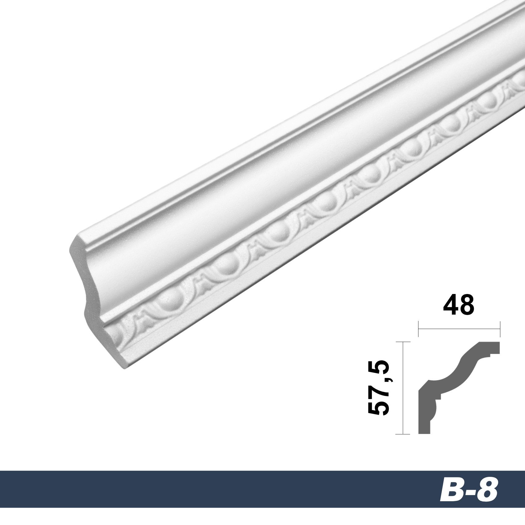 marbet design Stuckleiste B-08, 40 Meter, günstig online kaufen