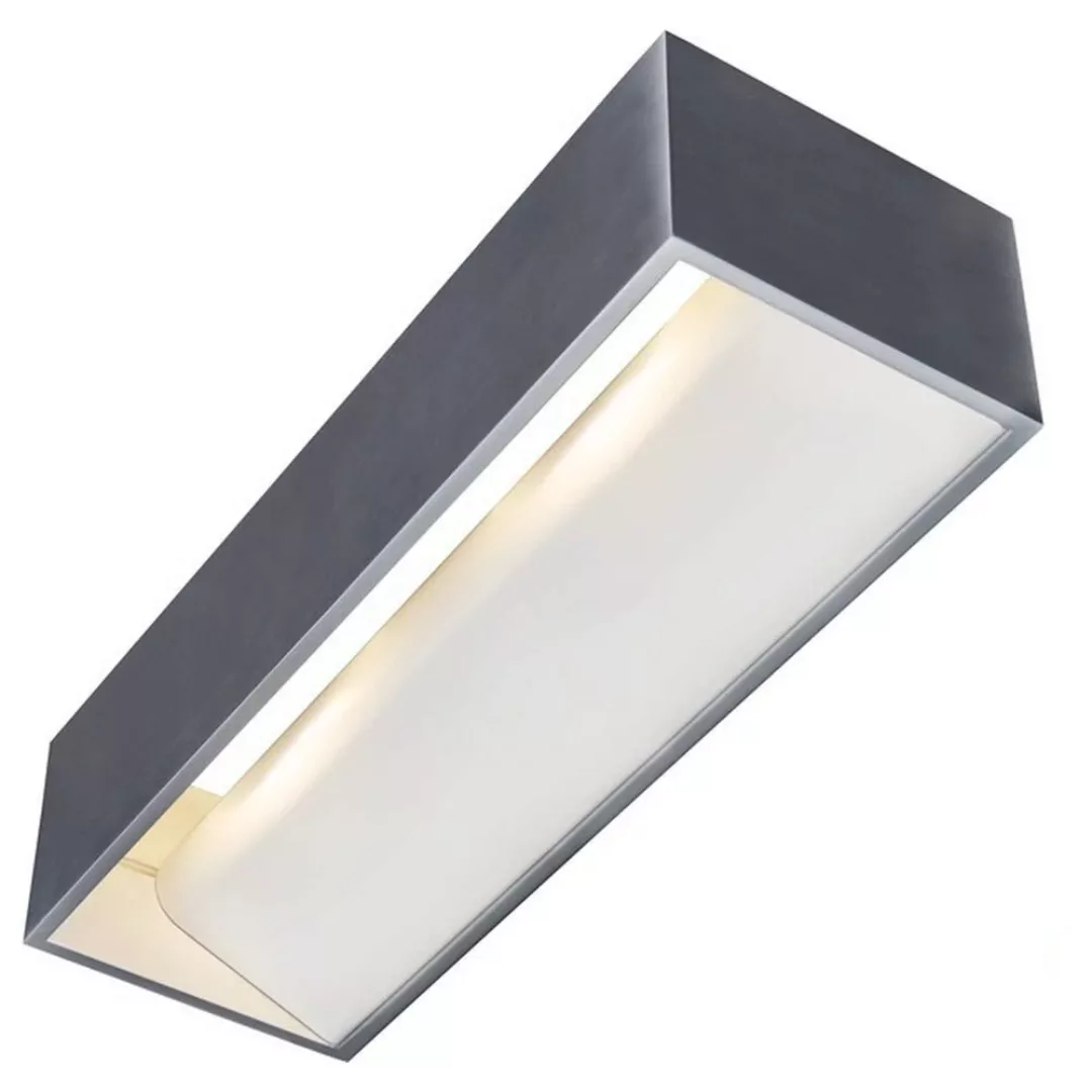 LED Wandleuchte LOGS In L 19W 1100lm dimmbar in Silber und Weiß günstig online kaufen