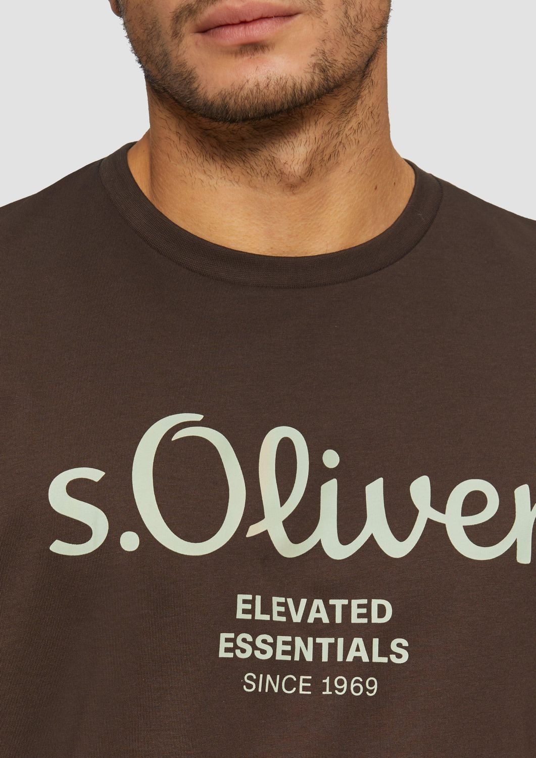 s.Oliver T-Shirt mit Logo-Print Rundhals, kurzarm günstig online kaufen
