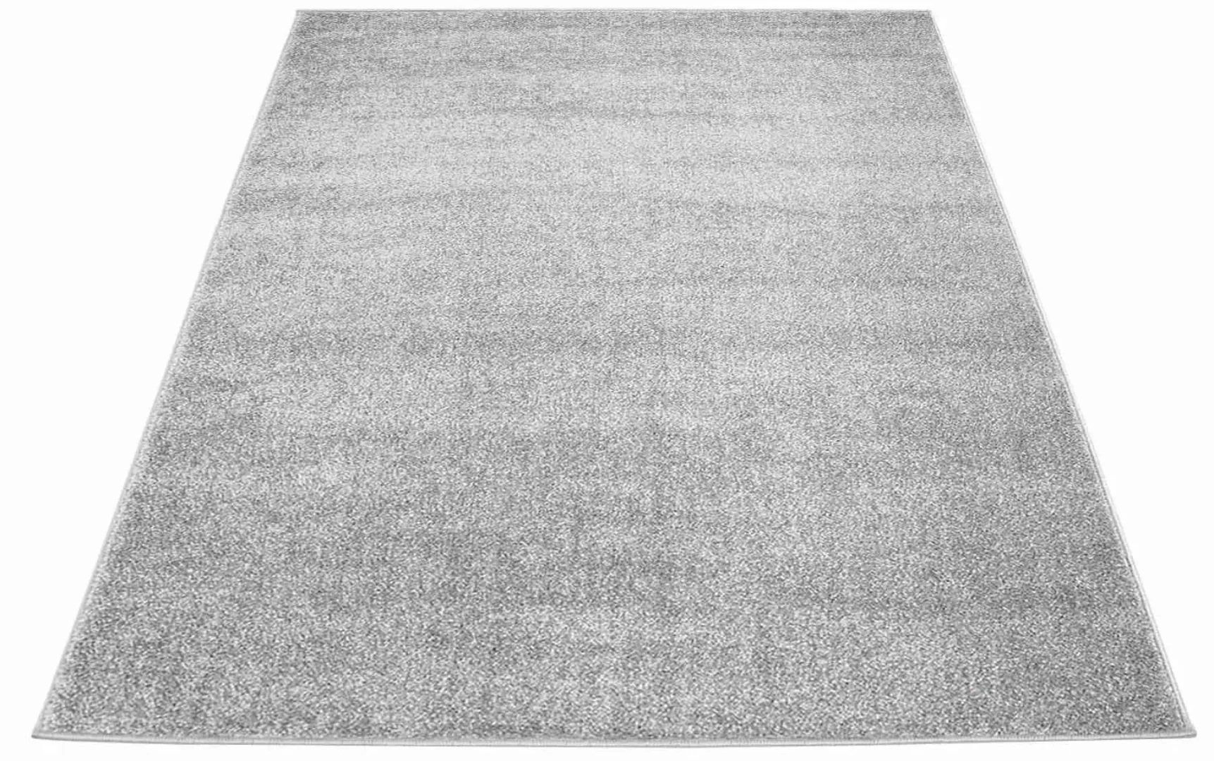 Carpet City Teppich »Moda Soft 2081«, rechteckig, Kurzflor, Uni-Farben, Wei günstig online kaufen