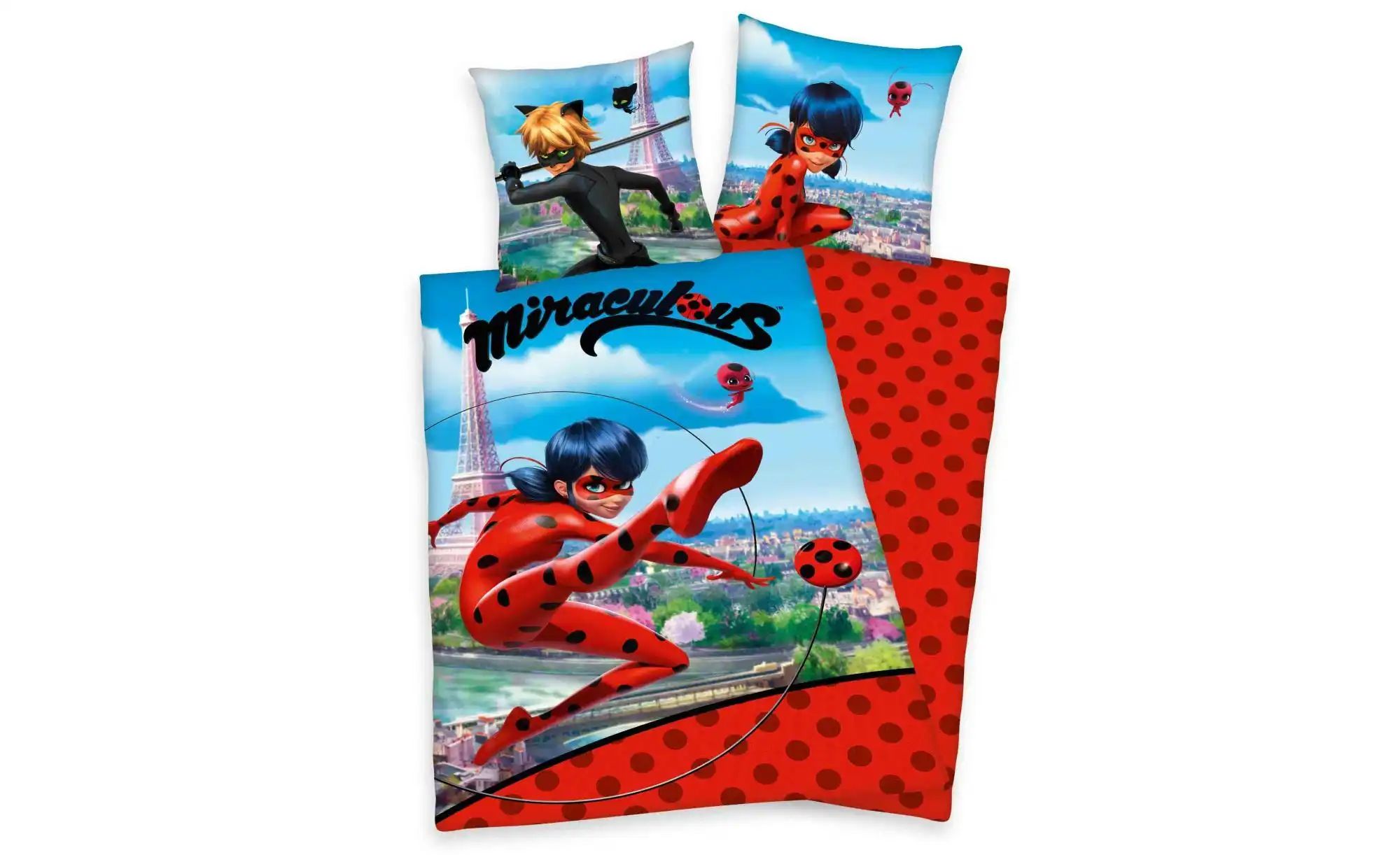 Kinderbettwäsche »Miraculous«, mit tollem Ladybug- und Cat Noir-Motiv günstig online kaufen